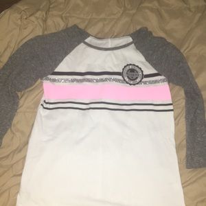 Justice girls 3 quarter length tee!